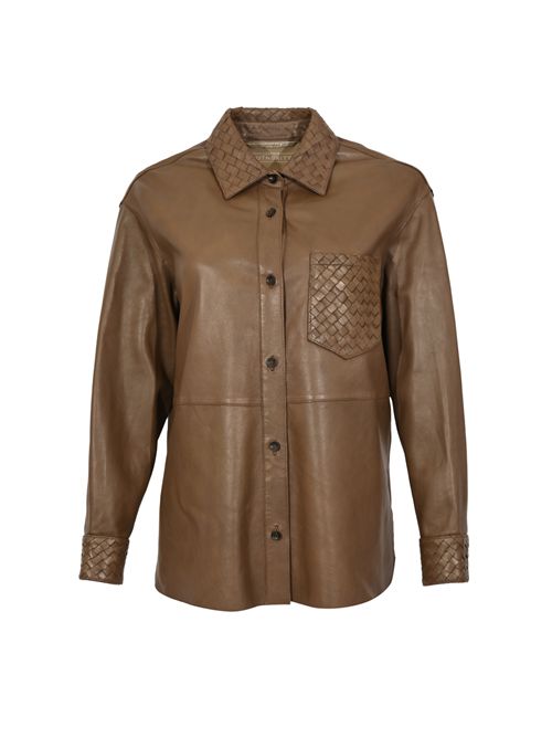 Giubbotto Essaouira Weaved in pelle Nut LEATHER AUTHORITY | ESSAOUIRA WEAVEDJ31